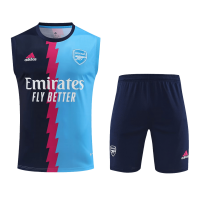 Arsenal Sleeveless Training Kit (Top+Shorts) Navy&Blue 2022/23