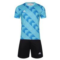 Customize Team Jersey Kit(Shirt+Short) Blue 728