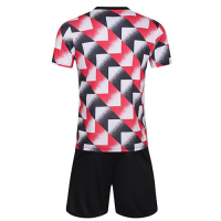 Customize Team Jersey Kit(Shirt+Short) Red&Black 728