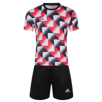 Customize Team Jersey Kit(Shirt+Short) Red&Black 728