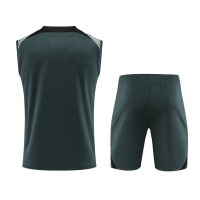 Barcelona Sleeveless Training Kit (Top+Shorts) Black 2023/24