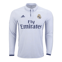 Retro Real Madrid Home Long Sleeve Jersey 2016/17