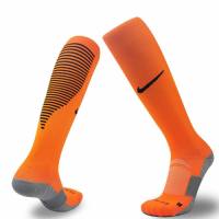 Men Pro Cotton Non-Skid Team Soccer Socks Orange