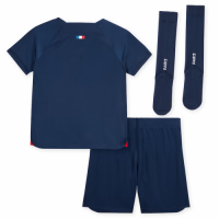 Kids PSG Home Whole Kit Jersey+Shorts+Socks 2023/24