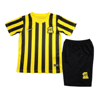 Kids Al Ittihad Saudi Home Kit Jersey+Shorts 2022/23