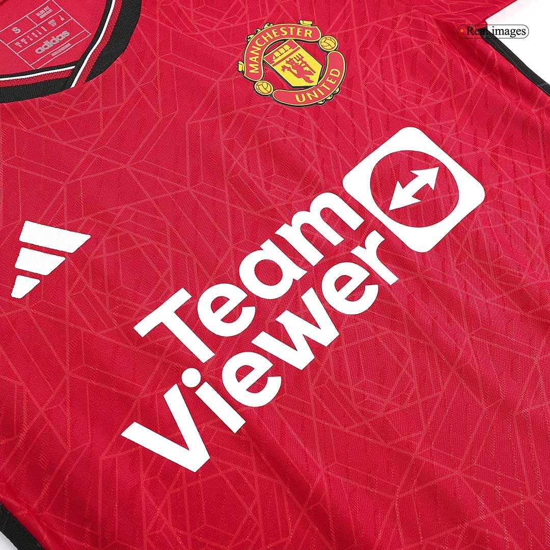 Manchester United Home Player Version Kit Jersey+Shorts 2023/24