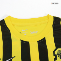 Kids Al Ittihad Saudi Home Kit Jersey+Shorts 2022/23