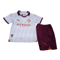 Kids Manchester City Away Whole Kit(Jersey+Shorts+Socks) 2023/24