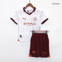 Kids Manchester City Away Kit(Jersey+Shorts) 2023/24