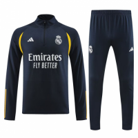 Real Madrid Zipper Sweat Kit(Top+Pants) Navy 2023/24