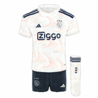 Kids Ajax Away Whole Kit(Jersey+Shorts+Socks) 2023/24