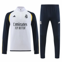 Real Madrid Zipper Sweat Kit(Top+Pants) White 2023/24