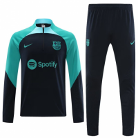 Barcelona Zipper Sweatshirt Kit(Top+Pants) Navy 2023/24