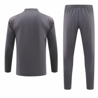 Manchester City Zipper Sweatshirt Kit(Top+Pants) Gray 2023/24