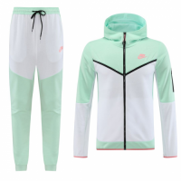 Customize Hoodie Training Kit (Jacket+Pants) Green&White