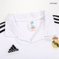 Retro UCL Real Madrid Home Long Sleeve Jersey 2001/02