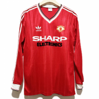 Manchester United Retro Home Long Sleeve Jersey 1982/83