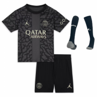 Kids PSG Third Whole Kit(Jersey+Shorts+Socks) 2023/24