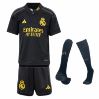 Kids Real Madrid Third Away Whole Kit Jersey+Shorts+Socks 2023/24