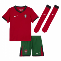 Kids Portugal Home Whole Kit Jersey+Shorts+Socks Euro 2024