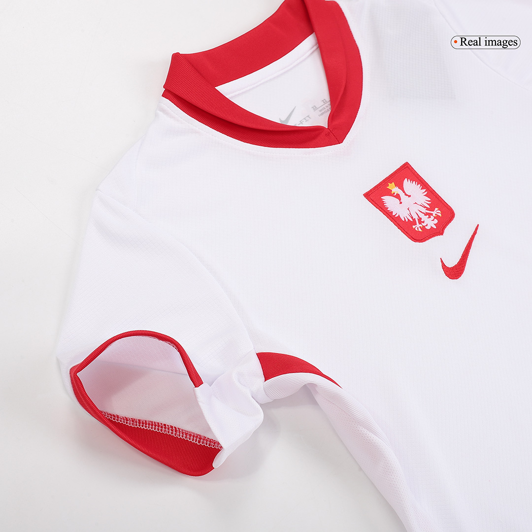 Kids Poland Home Jersey Kit Euro 2024