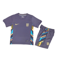 Kids England Away Full Jersey Kit Euro 2024