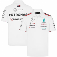 [Super Replica] Mercedes AMG Petronas F1 Team Polo - White 2024