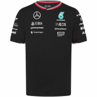 [Supper Replica] Mercedes AMG Petronas F1 Team Driver T-Shirt - Black 2024