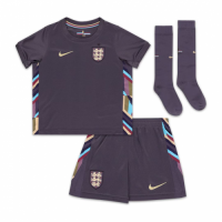 Kids England Away Full Jersey Kit Euro 2024