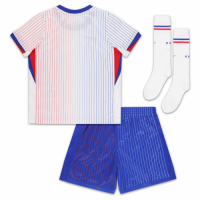 Kids France Away Full Jersey Kit Euro 2024