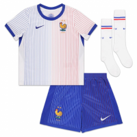 Kids France Away Full Jersey Kit Euro 2024