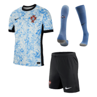 Portugal Away Whole Kit(Jersey+Shorts+Socks) Euro 2024