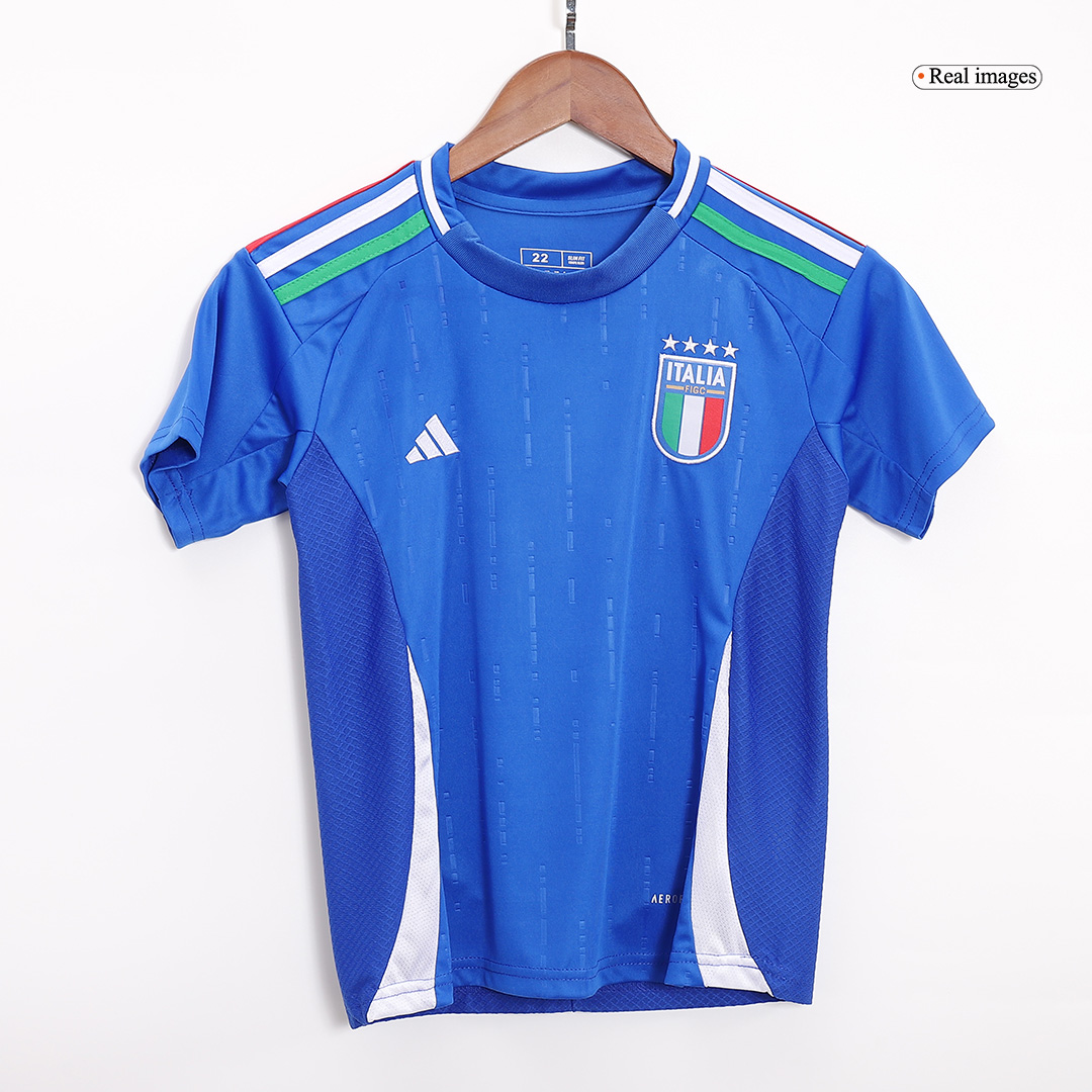 Kids Italy Home Full Jersey Kit Euro 2024