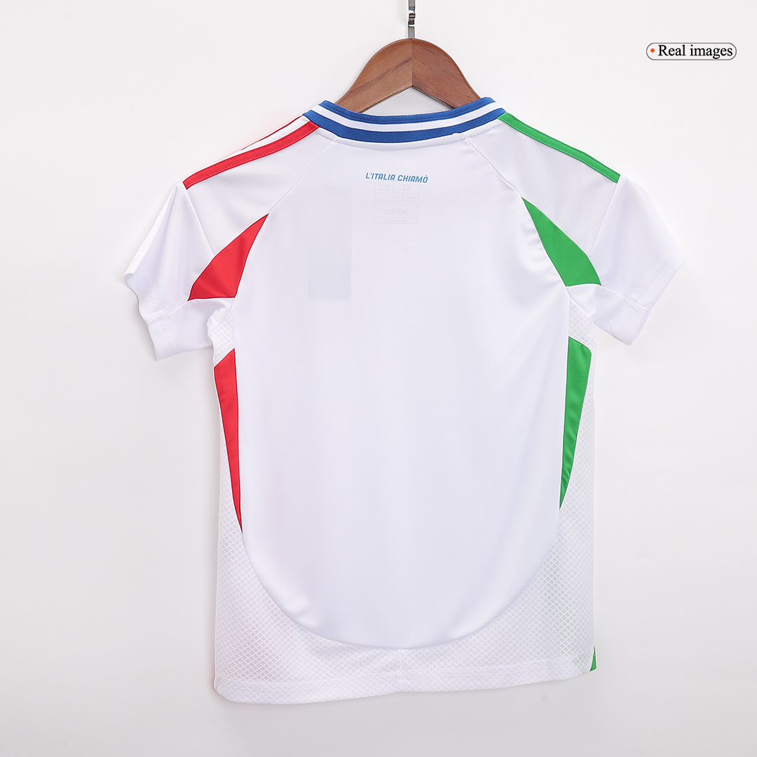 Kids Italy Away Full Jersey Kit Euro 2024