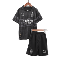 Kids AC Milan x Pleasures Fourth Dark Version Kit 2023/24