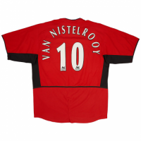 Van Nistelrooy #10 Manchester United Retro Jersey Home 2002/04
