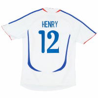 HENRY #12 France Retro Jersey Away World Cup 2006