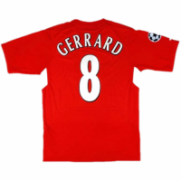 Liverpool Gerrard #8 Retro UCL Final Jersey 2005