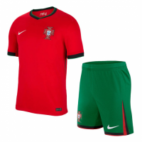 [Super Replica] Portugal Home Whole Kit(Jersey+Shorts+Socks) Euro 2024