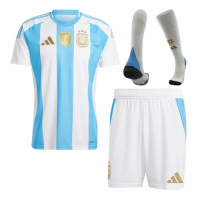 [Super Replica] Argentina Home Whole Kit(Jersey+Shorts+Socks) Copa America 2024