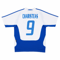 CHARISTEAS #9 Greece Retro Jersey Away Euro Cup 2004
