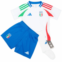 Kids Italy Away Whole Kit(Jersey+Shorts+Socks) Euro 2024