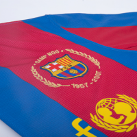 Zambrotta #11 Barcelona Retro Home Jersey 50-Years Anniversary 2007/08