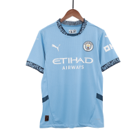 RODRIGO #16 Manchester City Home Match Jersey 2024/25 - UCL Font