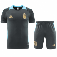 Argentina Training Kit (Jersey+Shorts) Black Copa America 2024