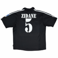 Zidane #5 Real Madrid Retro Jersey Centenary Away 2002/03