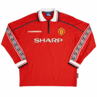 Manchester United Home Sleeve Sleeve Retro Jersey 1998