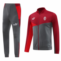 AC Milan Training Jacket Kit (Top+Pants) Red&Gray 2024/25