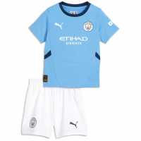 Kids Manchester City Home Kit Jersey+Shorts 2024/25