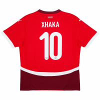 Xhaka #10 Switzerland Home Jersey Euro 2024